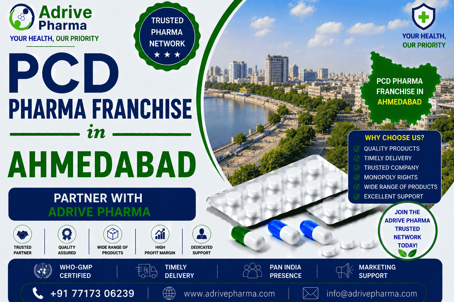 PCD Pharma Franchise in Ahmedabad – Partner with Adrive Pharma