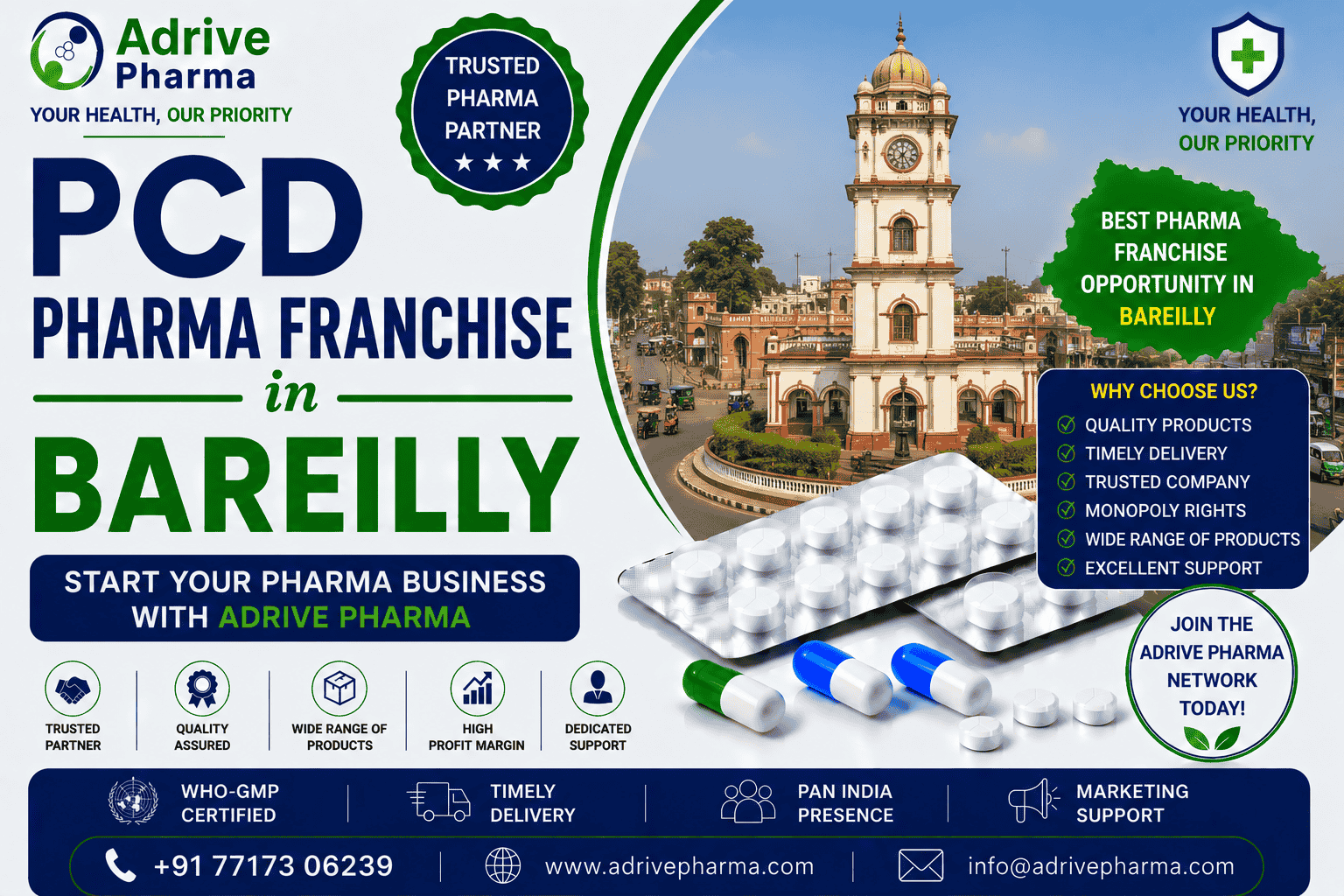 PCD Pharma Franchise in Bareilly – Adrive Pharma