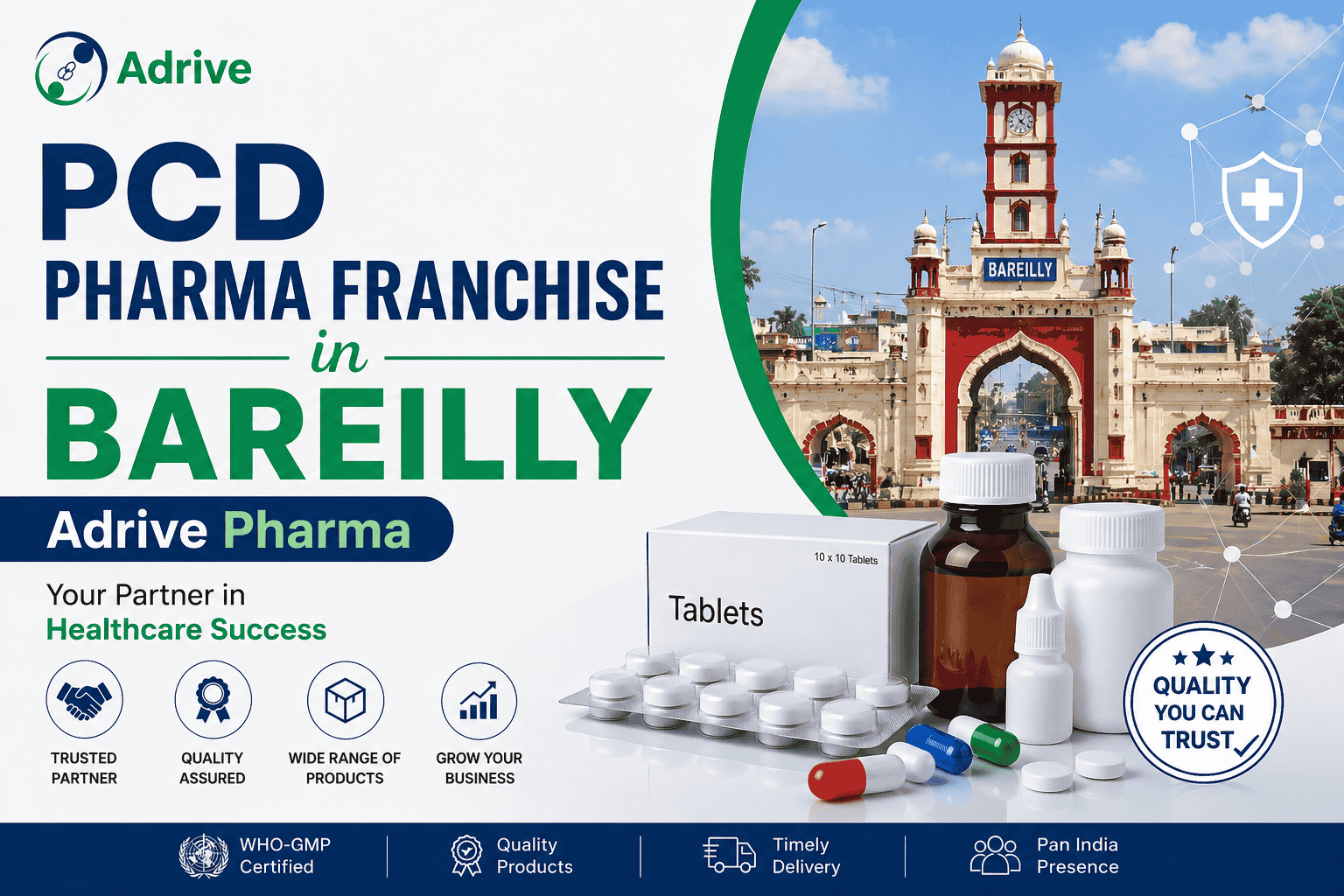 PCD Pharma Franchise in Bareilly – Adrive Pharma