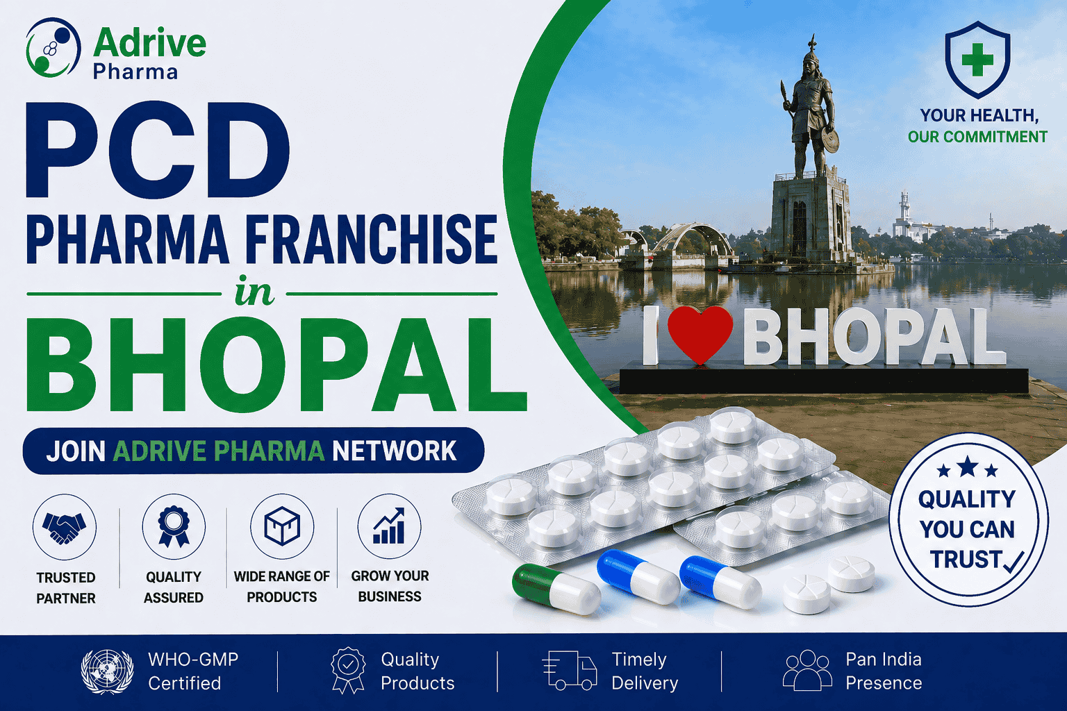 PCD Pharma Franchise in Bhopal – Join Adrive Pharma Network