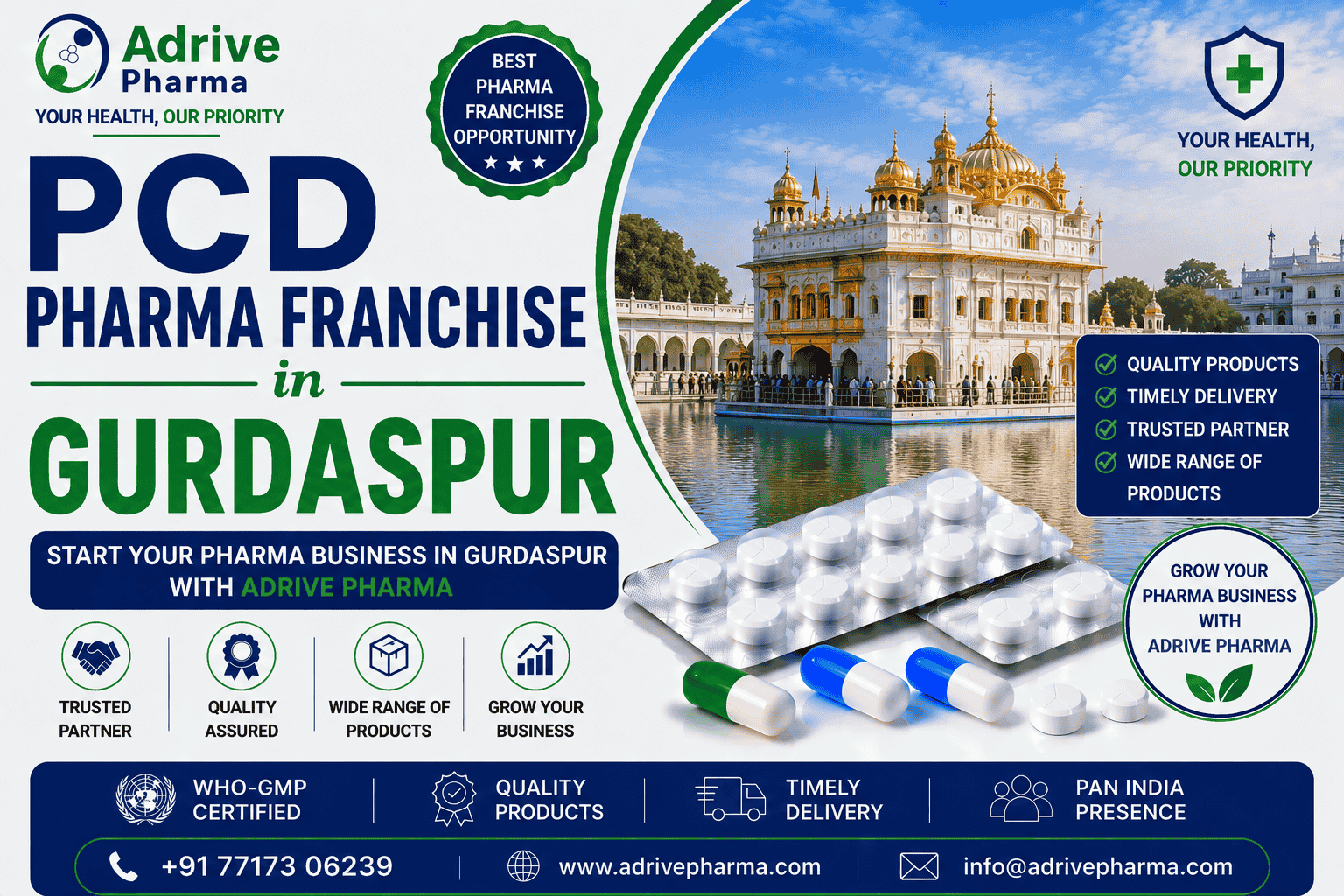 PCD Pharma Franchise in Gurdaspur – Adrive Pharma