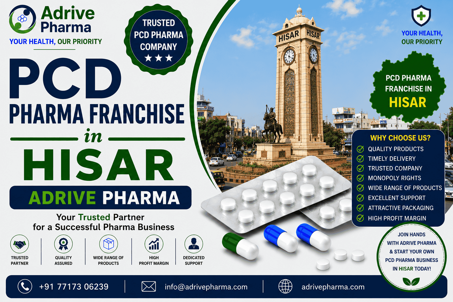 PCD Pharma Franchise in Hisar – Adrive Pharma