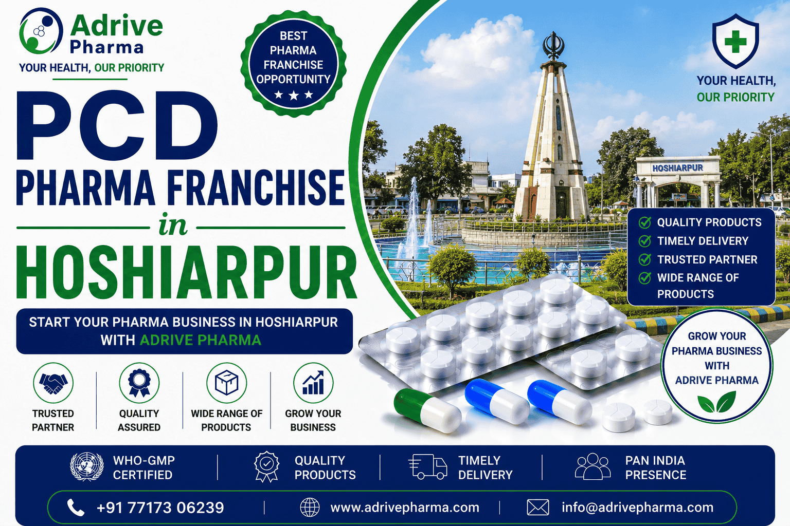 PCD Pharma Franchise in Hoshiarpur – Adrive Pharma