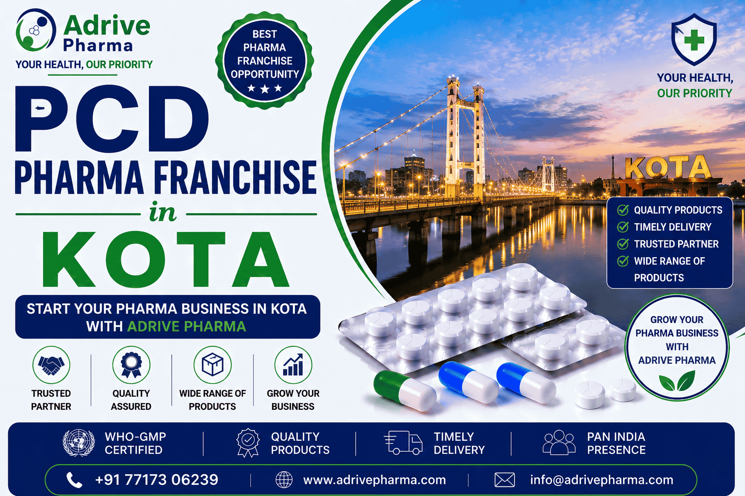 PCD Pharma Franchise in Kota – Adrive Pharma