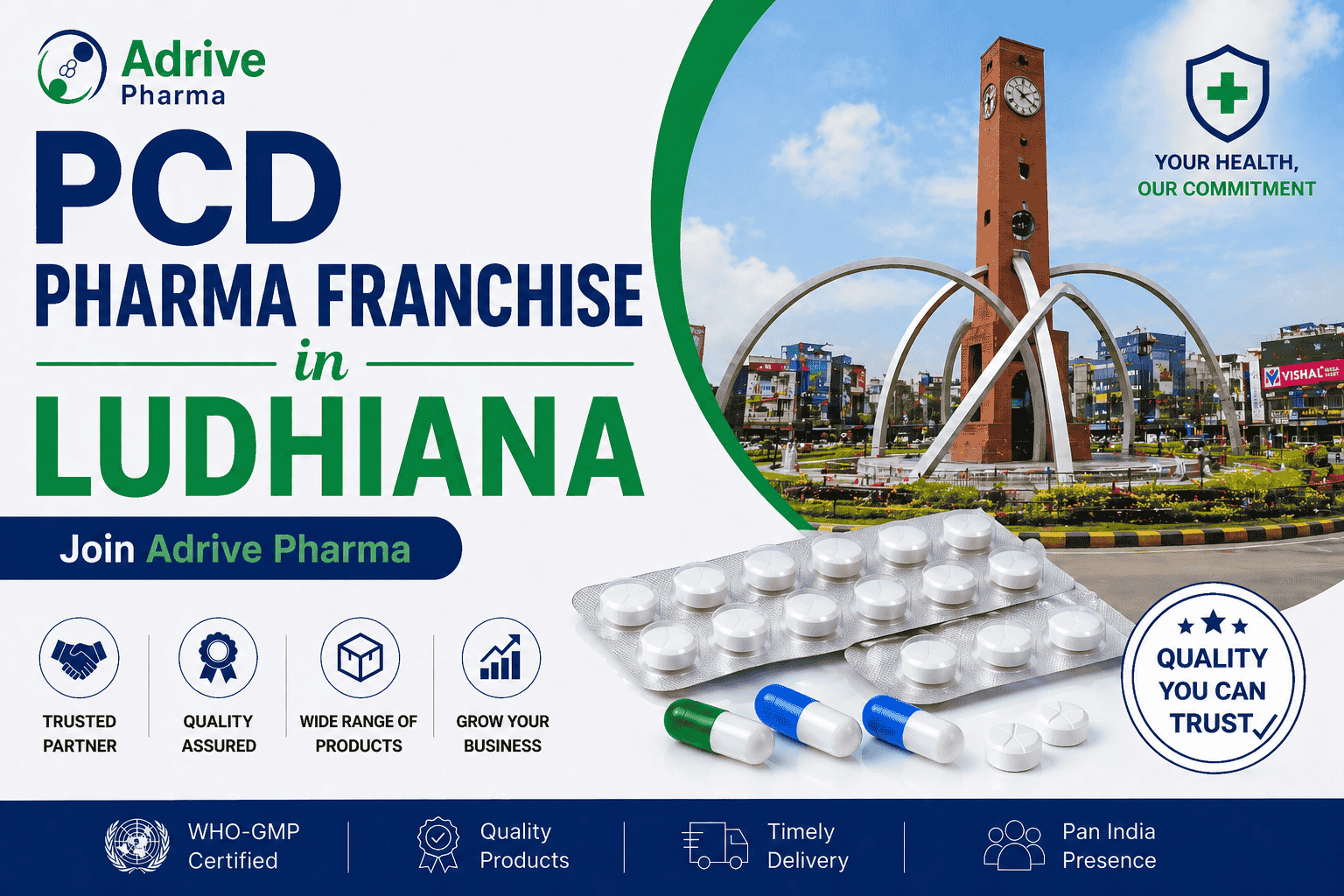 PCD Pharma Franchise in Ludhiana – Join Adrive Pharma