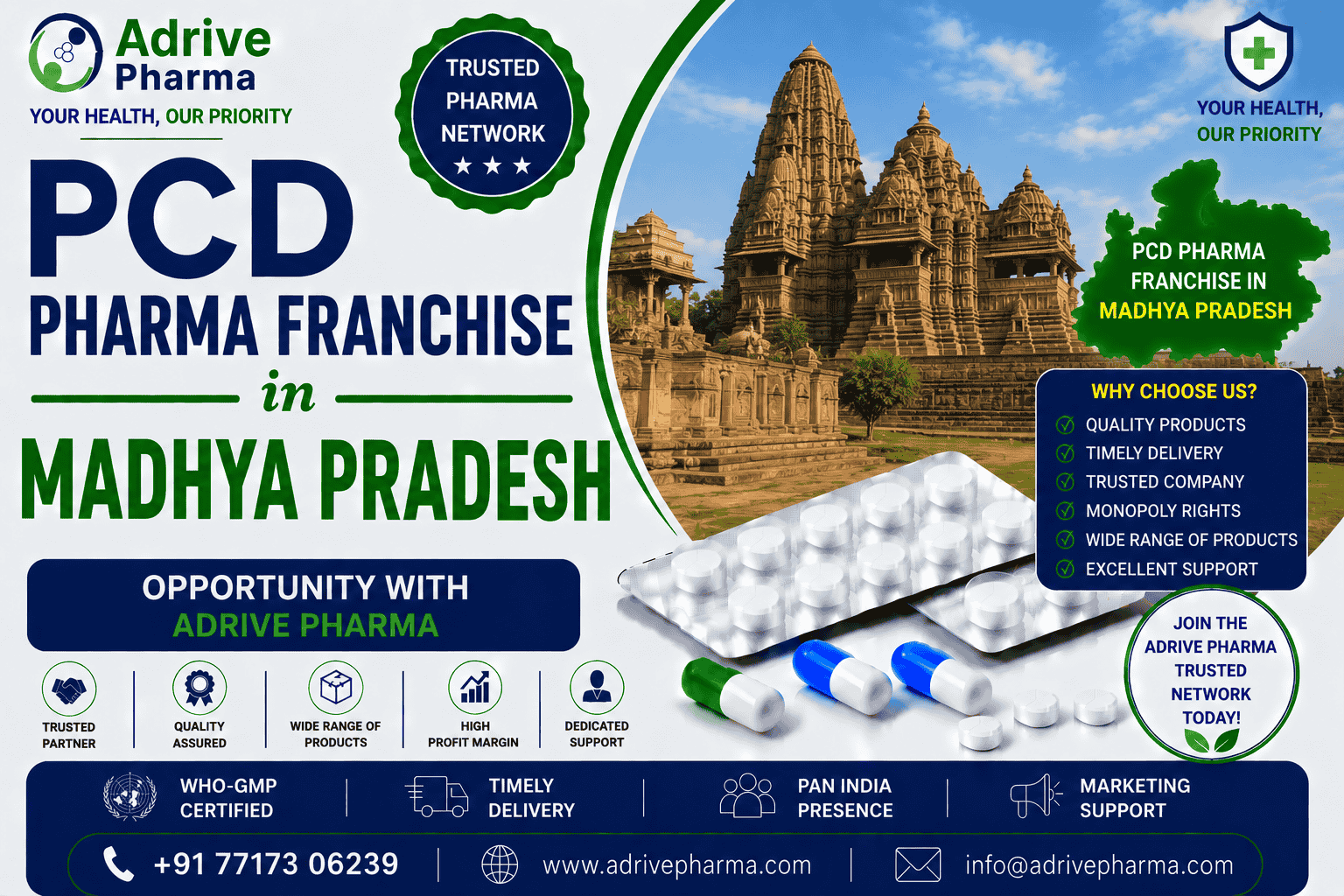 PCD Pharma Franchise in Madhya Pradesh Opportunity with Adrive Pharma