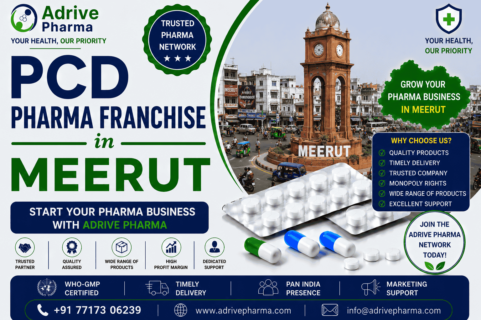 PCD Pharma Franchise in Meerut – Adrive Pharma