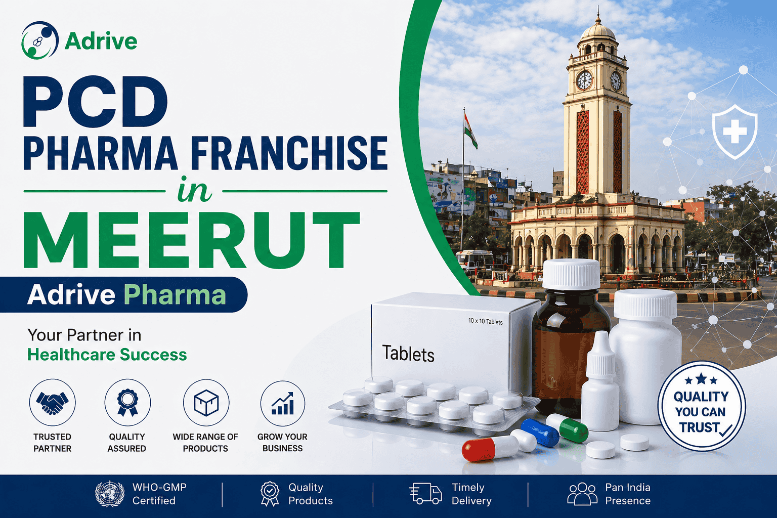 PCD Pharma Franchise in Meerut – Adrive Pharma