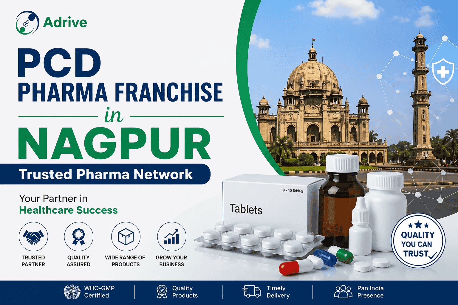 PCD Pharma Franchise in Nagpur – Trusted Pharma Network - Adrive pharma