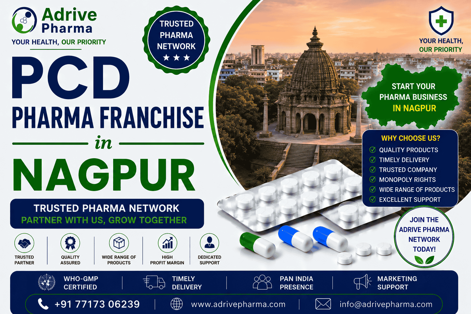 PCD Pharma Franchise in Nagpur – Trusted Pharma Network
