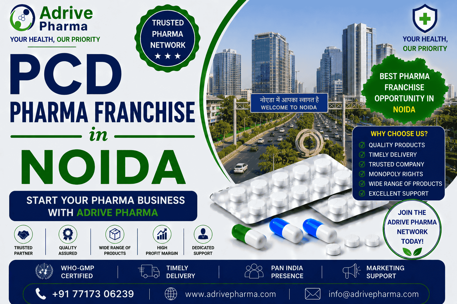 PCD Pharma Franchise in Noida – Adrive Pharma