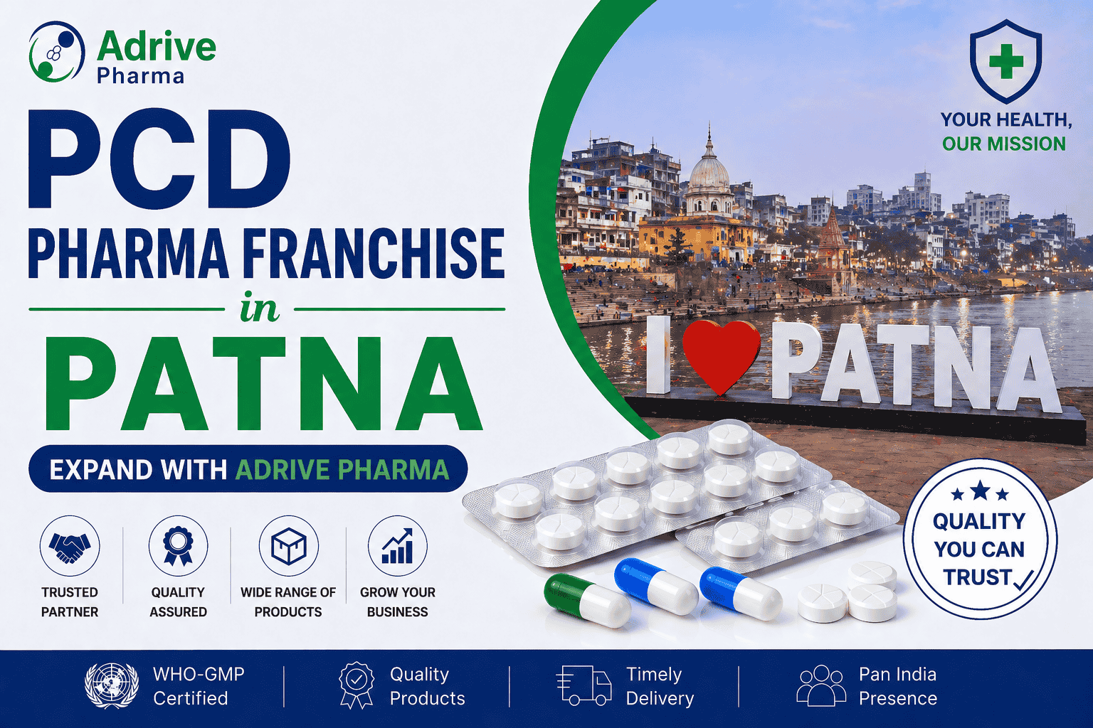 PCD Pharma Franchise in Patna – Expand with Adrive Pharma