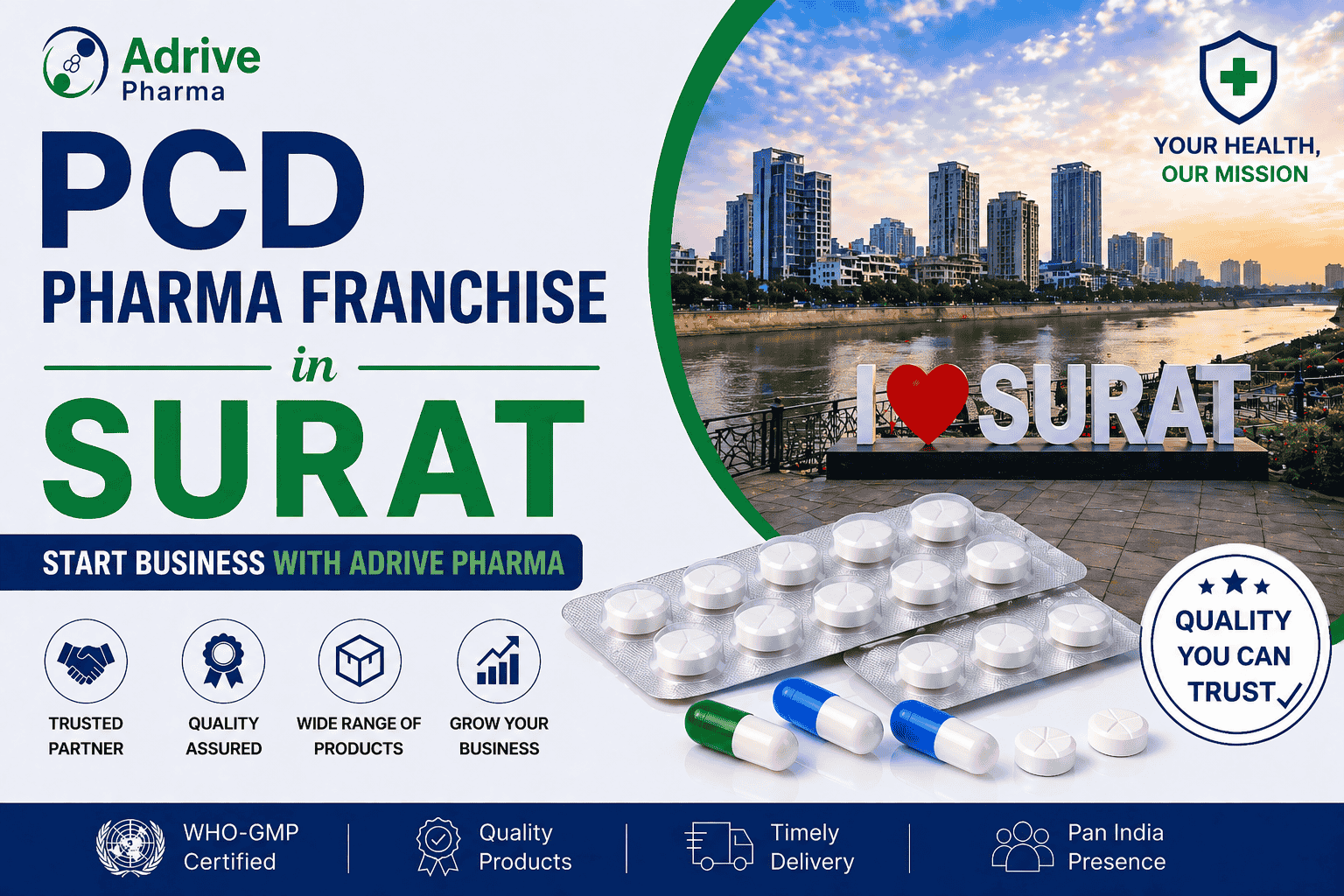 PCD Pharma Franchise in Surat – Start Business with Adrive Pharma
