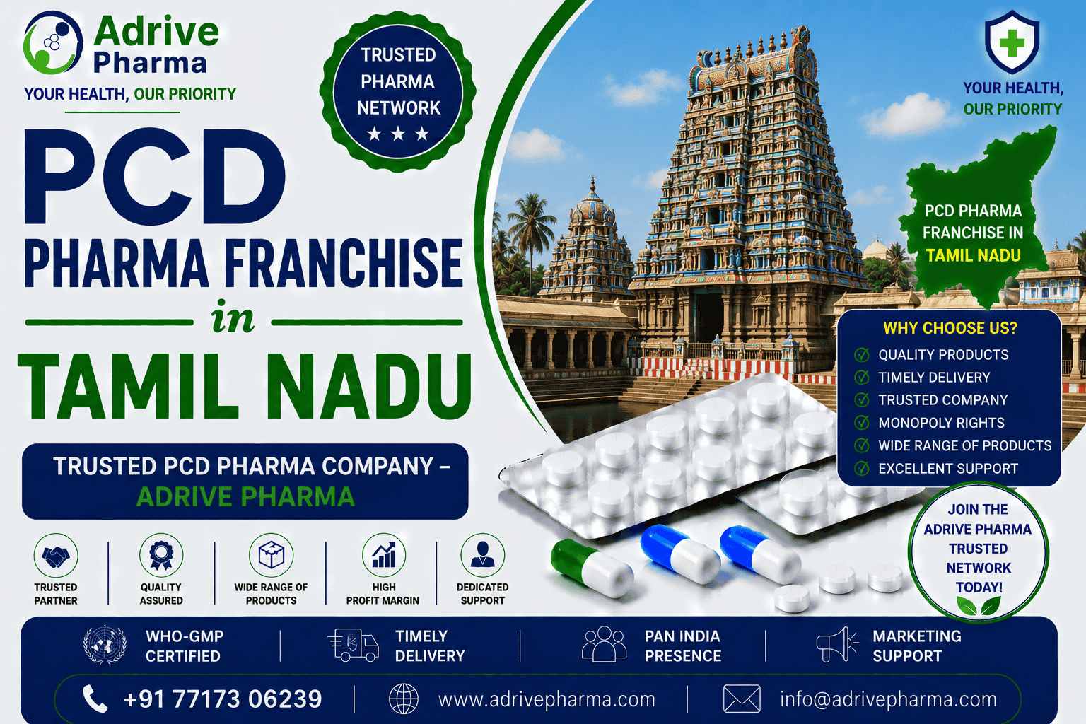 PCD Pharma Franchise in Tamil Nadu Trusted PCD Pharma Company – Adrive Pharma