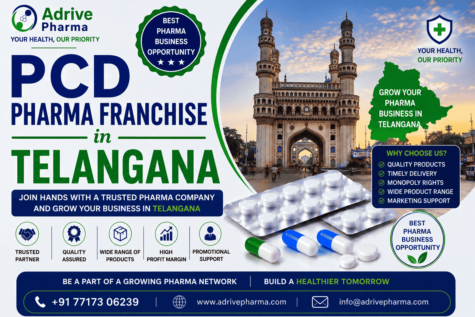 PCD Pharma Franchise in Telangana – Best Pharma Business Opportunity