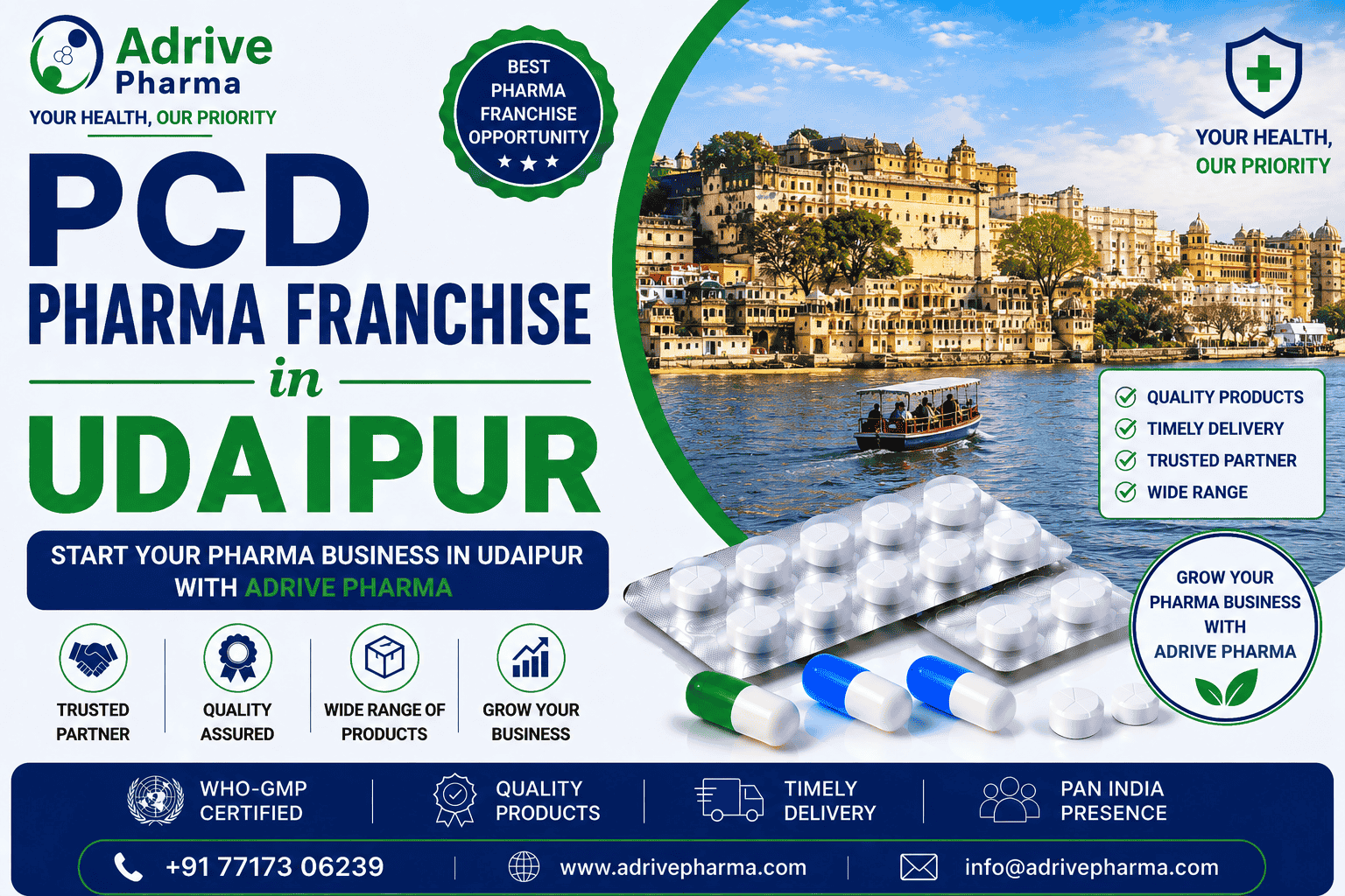 PCD Pharma Franchise in Udaipur – Adrive Pharma