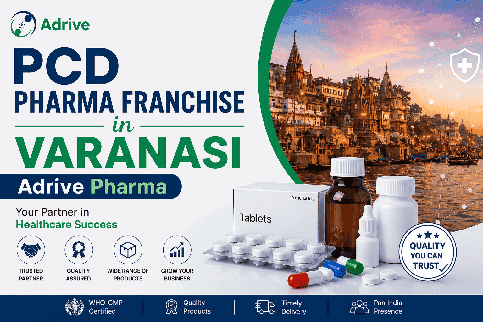 PCD Pharma Franchise in Varanasi – Adrive Pharma - Adrive pharma