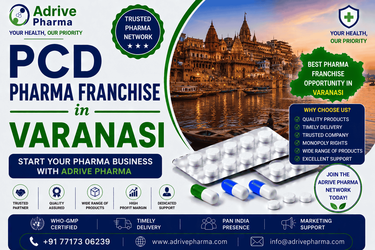 PCD Pharma Franchise in Varanasi – Adrive Pharma