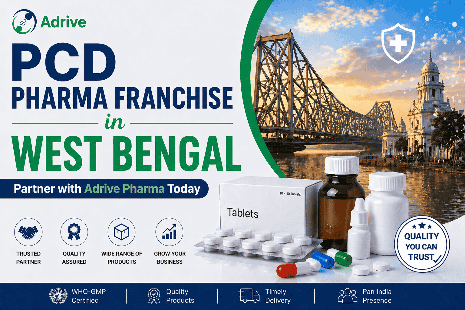 PCD Pharma Franchise in West Bengal Partner with Adrive Pharma Today