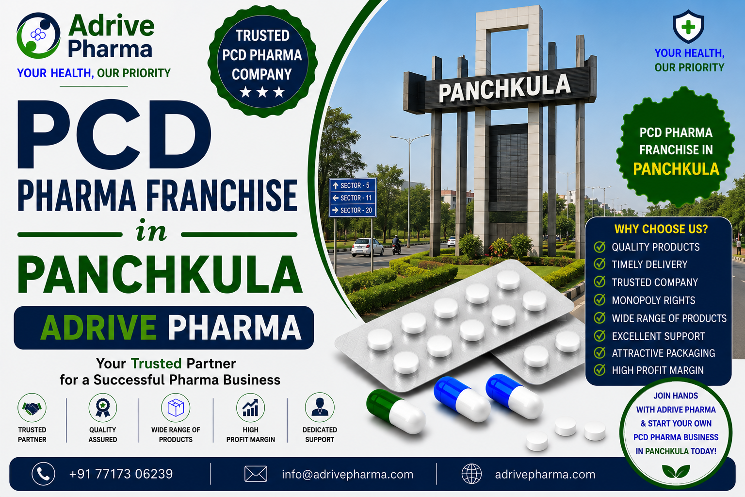 PCD Pharma Franchise in Panchkula – Adrive Pharma