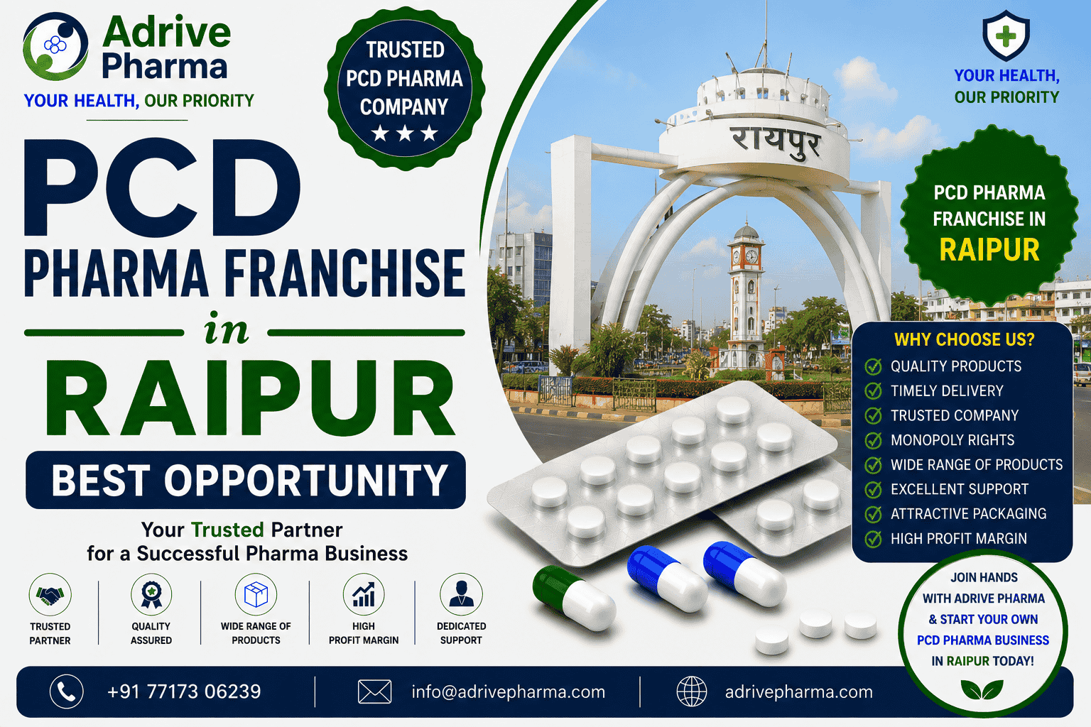 PCD Pharma Franchise in Raipur – Best Opportunity